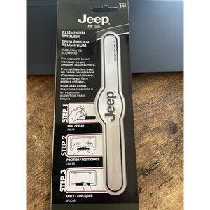 Jeep Adhesive Aluminum Emblem 6-3/4” X 1-14”